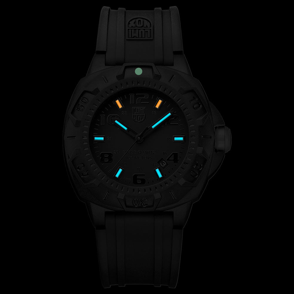 LUMINOX LAND SENTRY BLACKOUT 200 SERIES WATCH 0201.BO - NIGHT VIEW