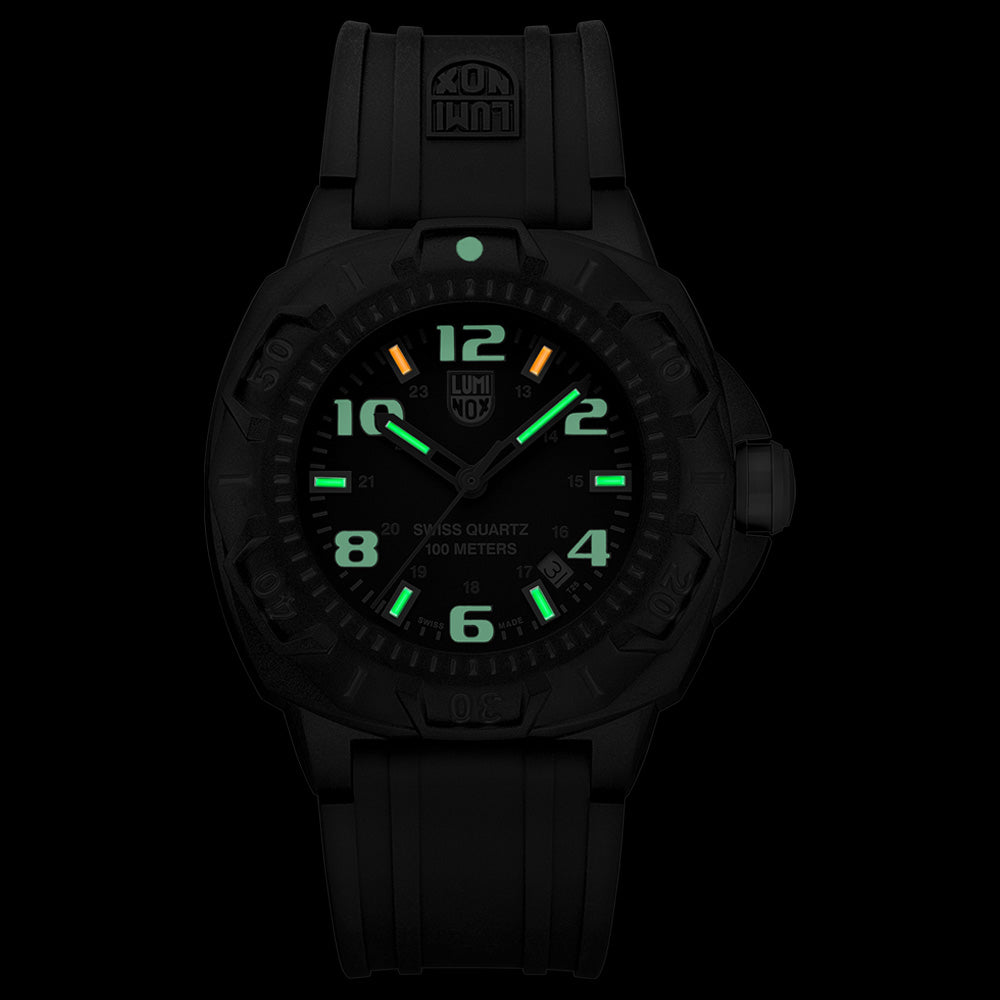 LUMINOX LAND SENTRY BLACK + RED MEN'S WATCH 0215.SL - NIGHT VIEW