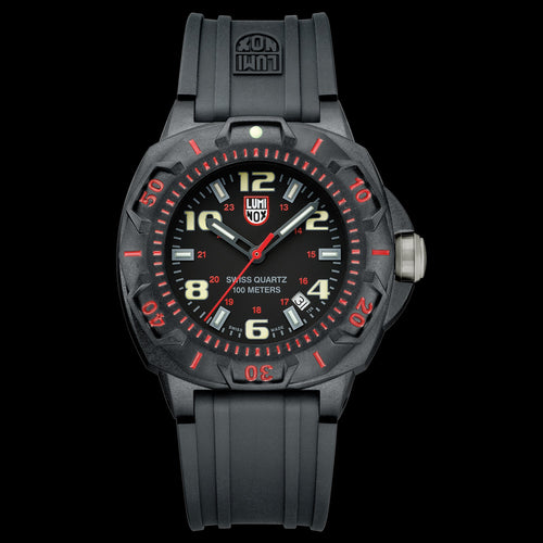 LUMINOX LAND SENTRY BLACK + RED MEN'S WATCH 0215.SL