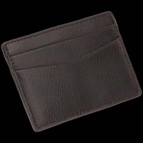 WOLF BLAKE BLACK PEBBLE LEATHER CREDIT CARD WALLET