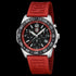 LUMINOX PACIFIC DIVER RED CHRONOGRAPH WATCH 3155 - TILT VIEW