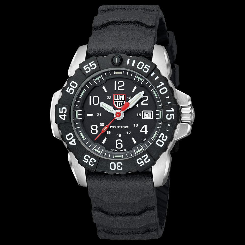 LUMINOX NAVY SEAL BLACK WATCH 3251.CB - TILT VIEW