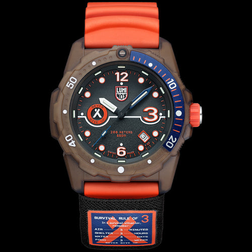 LUMINOX BEAR GRYLLS ECO SEA SERIES #TIDE RULE OF 3 WATCH 3729.ECO