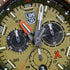 LUMINOX BEAR GRYLLS ECO MASTER #TIDE YELLOW WATCH 3757.ECO - DIAL CLOSE-UP - BEAR GRYLLS WRIST VIEW