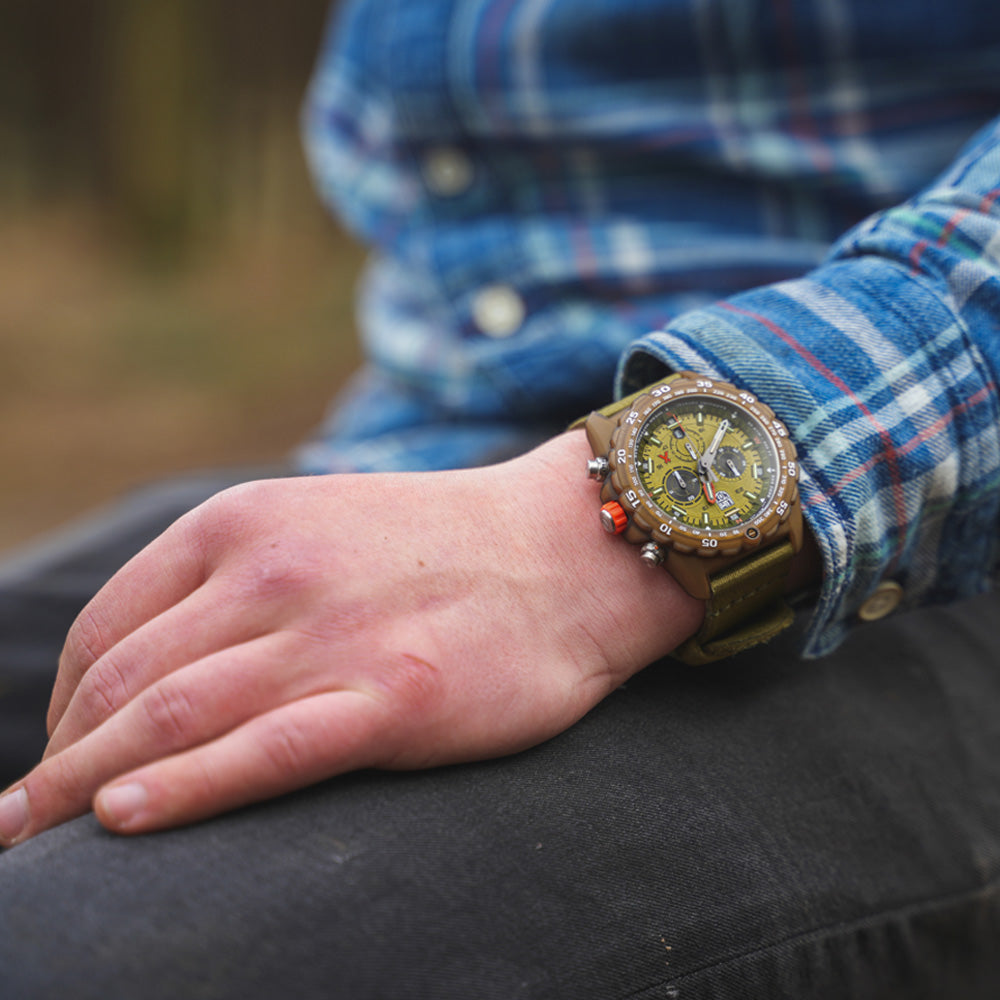 LUMINOX BEAR GRYLLS ECO MASTER #TIDE GREEN WATCH 3757.ECO - WRIST VIEW 2