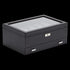 WOLF VICEROY BLACK 10-PIECE DRAW WATCH BOX