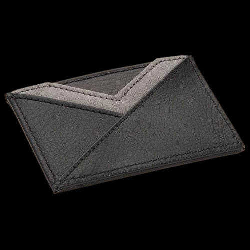 WOLF HOWARD BLACK LEATHER CREDIT CARD WALLET