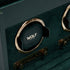 WOLF BRITISH RACING GREEN DOUBLE WATCH WINDER - CLOSE-UP 1