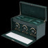 WOLF BRITISH RACING GREEN TRIPLE WATCH WINDER