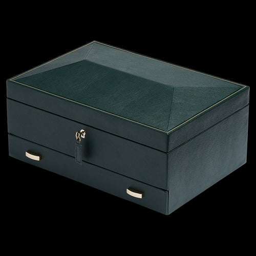 WOLF BRITISH RACING GREEN 10-PIECE DRAW WATCH BOX