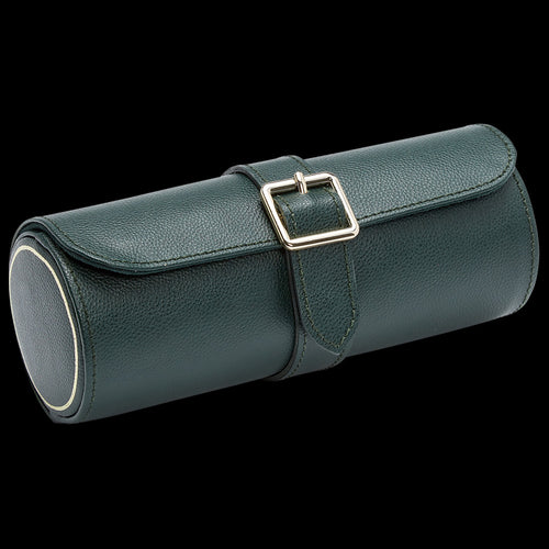 WOLF BRITISH RACING GREEN TRIPLE WATCH ROLL