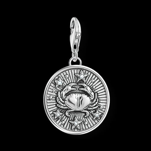 THOMAS SABO CANCER ZODIAC STAR SIGN SILVER CHARM PENDANT