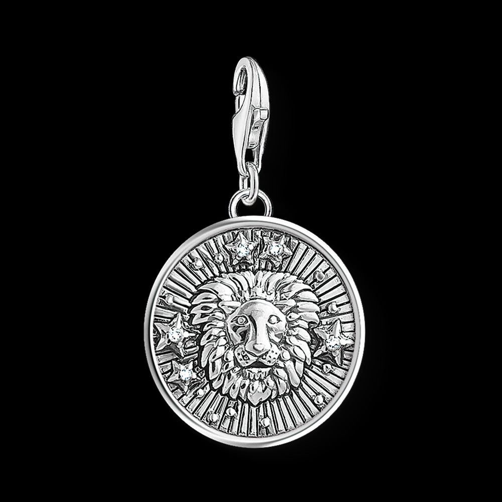 THOMAS SABO LEO ZODIAC STAR SIGN SILVER CHARM PENDANT