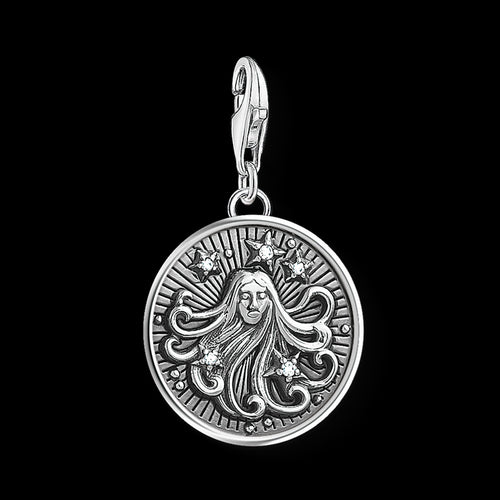 THOMAS SABO VIRGO ZODIAC STAR SIGN SILVER CHARM PENDANT