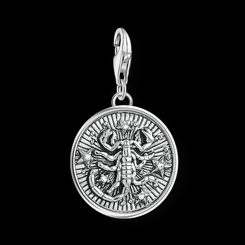 THOMAS SABO SCORPIO ZODIAC STAR SIGN SILVER CHARM PENDANT