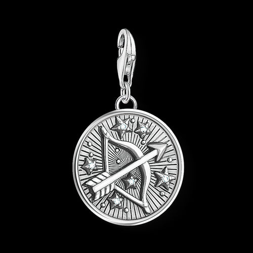 THOMAS SABO SAGITTARIUS ZODIAC STAR SIGN SILVER CHARM PENDANT