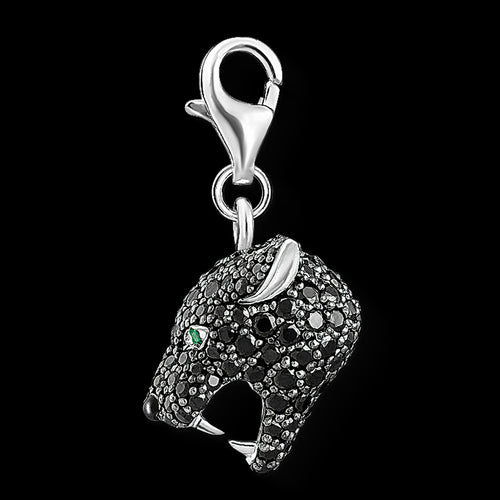 THOMAS SABO BLACK PANTHER CHARM PENDANT - SIDE VIEW