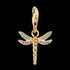 THOMAS SABO GOLD DRAGONFLY CHARM PENDANT