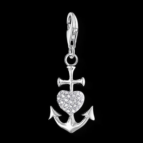 THOMAS SABO ANCHOR WITH HEART CHARM