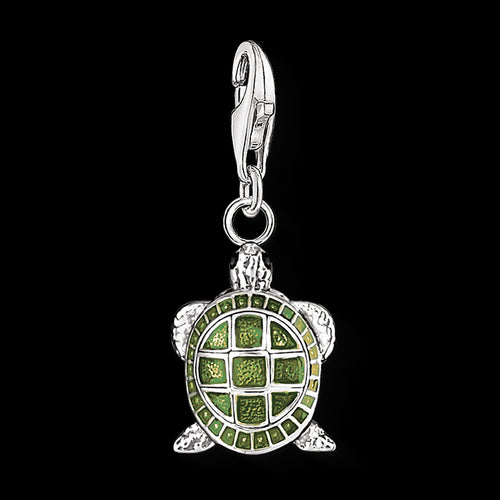 THOMAS SABO GREEN TORTOISE CHARM PENDANT