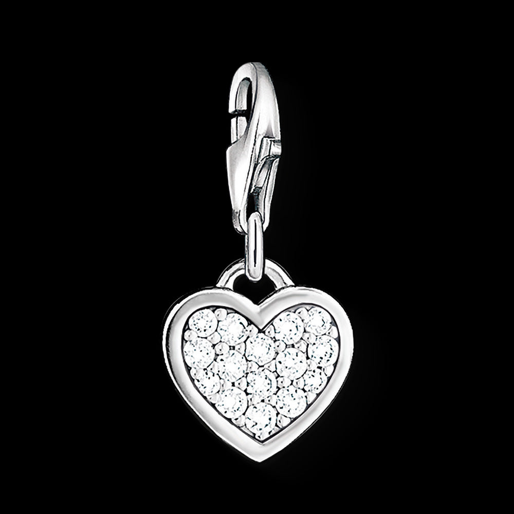 THOMAS SABO GLITTER HEART CHARM PENDANT