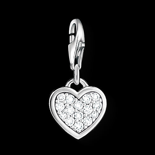 THOMAS SABO GLITTER HEART CHARM PENDANT