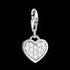 THOMAS SABO GLITTER HEART CHARM PENDANT