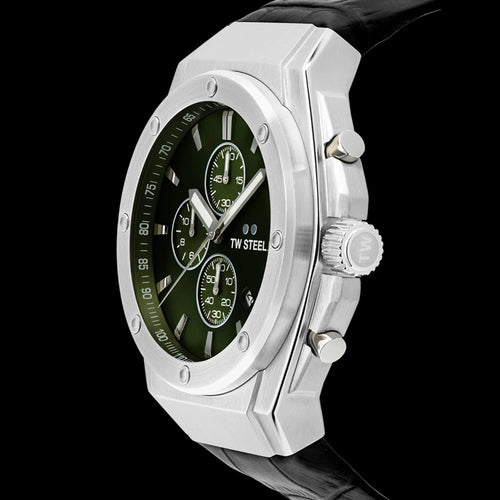 TW STEEL CEO TECH GREEN DIAL MEN'S WATCH CE4101 - SIDE VIEW