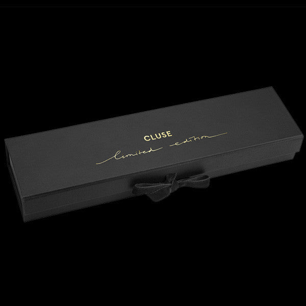 CLUSE MINUIT SILVER BLUE VELVET LIMITED EDITION WATCH