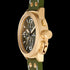 TW STEEL CANTEEN GREEN DIAL GOLD CHRONO LEATHER WATCH CS108 - SIDE VIEW