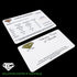 DIAMOND 9K WHITE GOLD CLUSTER RING - CERTIFICATE VIEW 2