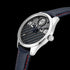 POLICE GRILLE MEN'S BLUE LEATHER WATCH - SIDE VIEW