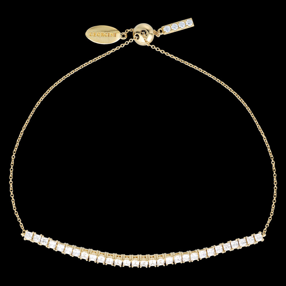 GEORGINI ICONIC BRIDAL VERA 2MM GOLD BRACELET