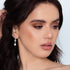 GEORGINI PINA COLADA MULTI-COLOUR SILVER EARRINGS - MODEL VIEW 2