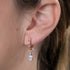 GEORGINI SHERBET SHIMMER ROSE GOLD EARRINGS - MODEL VIEW