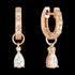 GEORGINI SHERBET SHIMMER ROSE GOLD EARRINGS