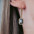 GEORGINI REFLECTION RETROSPECT GOLD EARRINGS - MODEL VIEW