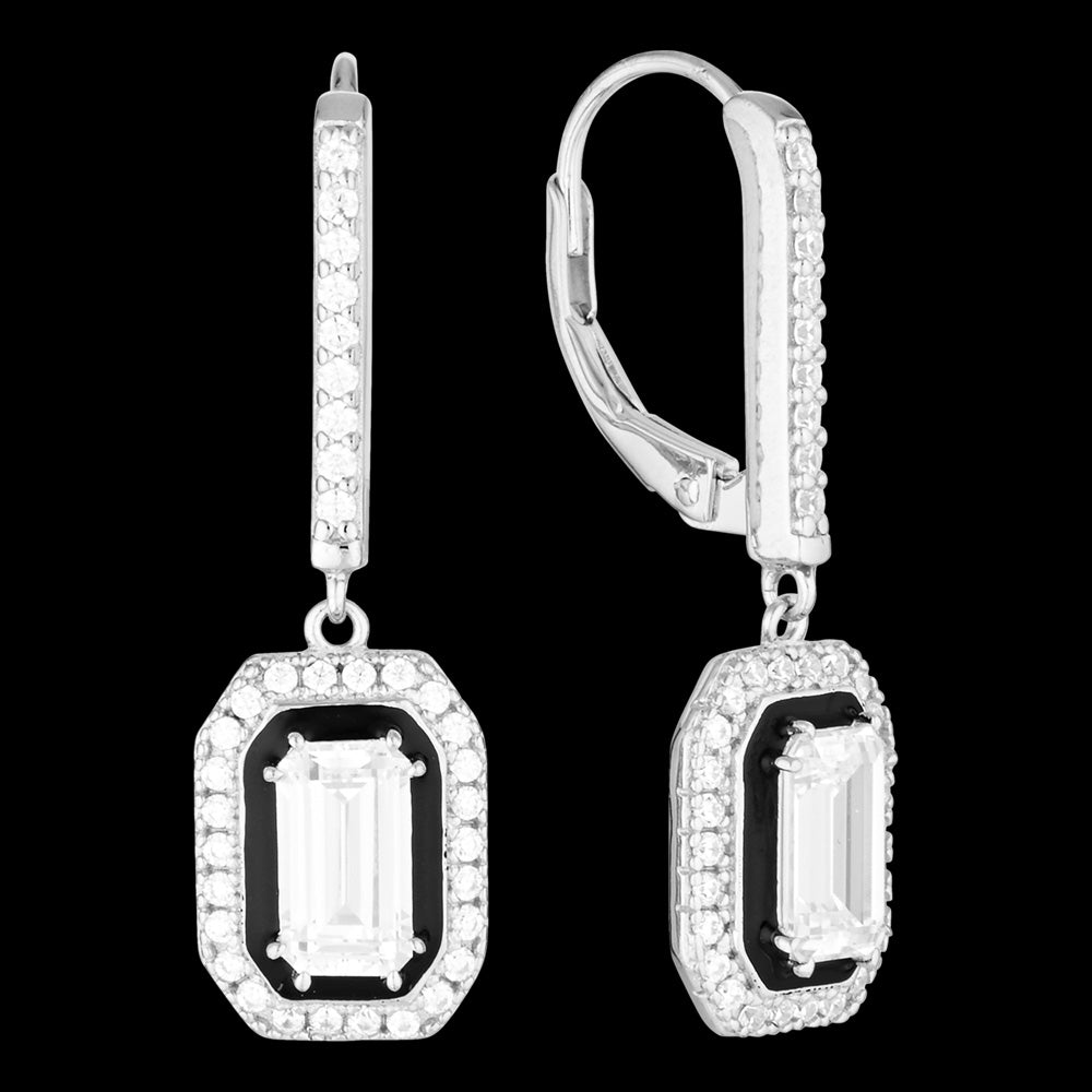 GEORGINI REFLECTION RETROSPECT SILVER EARRINGS