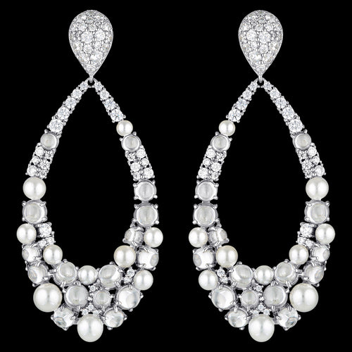 GEORGINI RED CARPET MET SILVER EARRINGS