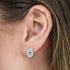 GEORGINI FOLLOW THE STAR SILVER EARRINGS - MODEL VIEW