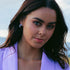 GEORGINI ANGELIC VIOLET EARRINGS | A CHRISTMAS JOURNEY - MODEL VIEW 2