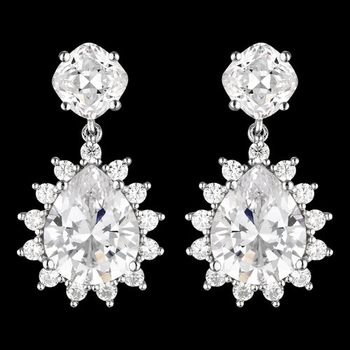 GEORGINI LUXE VELLUTO SILVER EARRINGS