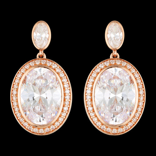 GEORGINI LUXE GRANDENZZA ROSE GOLD EARRINGS