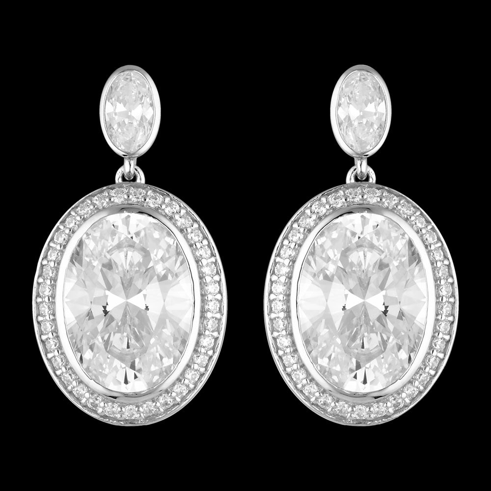 GEORGINI LUXE GRANDENZZA SILVER EARRINGS