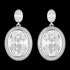 GEORGINI LUXE GRANDENZZA SILVER EARRINGS
