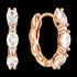 GEORGINI AURORA GLIMMER ROSE GOLD CZ EARRINGS
