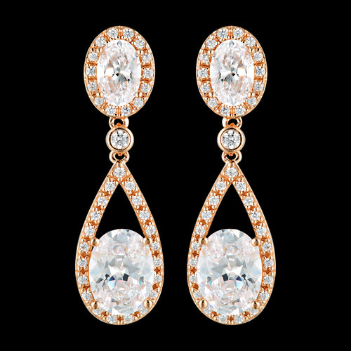 GEORGINI AURORA RADIANCE ROSE GOLD EARRINGS