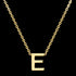 LETTER E INITIAL NECKLACE 9 CARAT YELLOW GOLD | AUSTRALIA