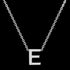 LETTER E INITIAL NECKLACE 9 CARAT WHITE GOLD | AUSTRALIA