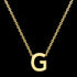 LETTER G INITIAL NECKLACE 9 CARAT YELLOW GOLD | AUSTRALIA